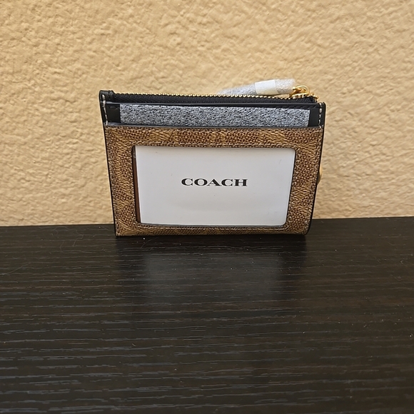 Coach  Mini Skinny ID Case In Signature Canvas With Floral Print - Picture 10 of 13